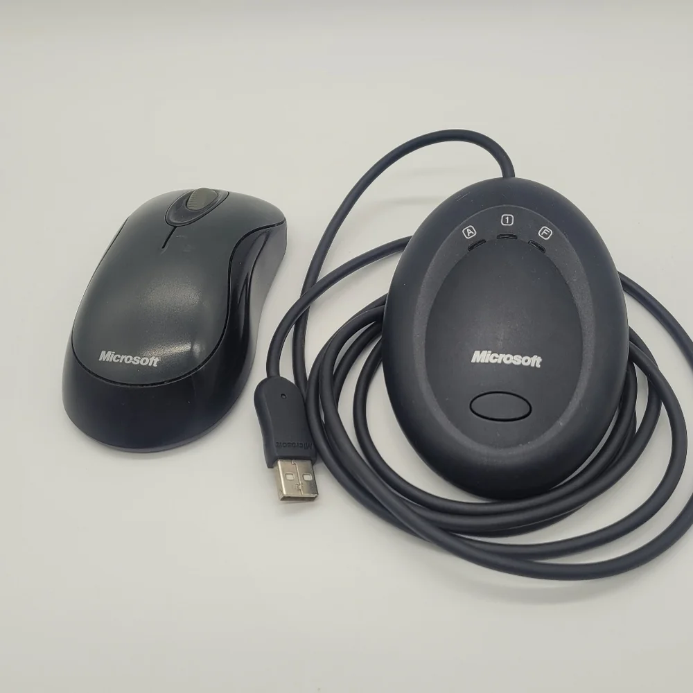 Microsoft Wireless Optical Laser Mouse Model 1025 & Receiver 3.1 1028 Tested​​​